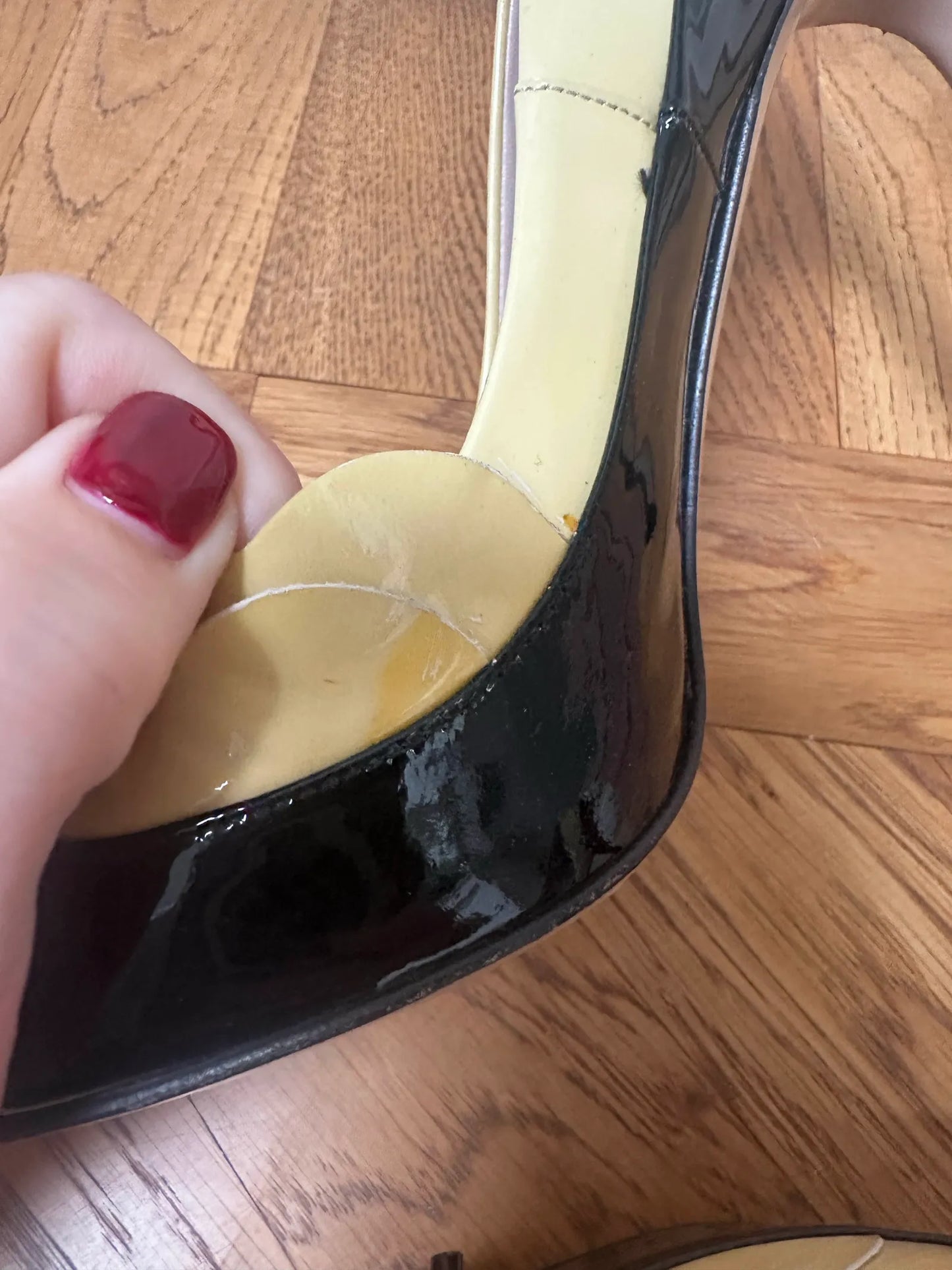 Miu Miu Calzature Donna Vernice Bicolor Heels