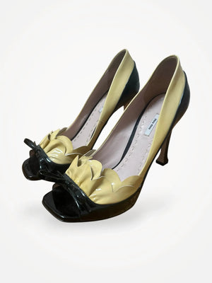 Miu Miu Calzature Donna Vernice Bicolor Heels