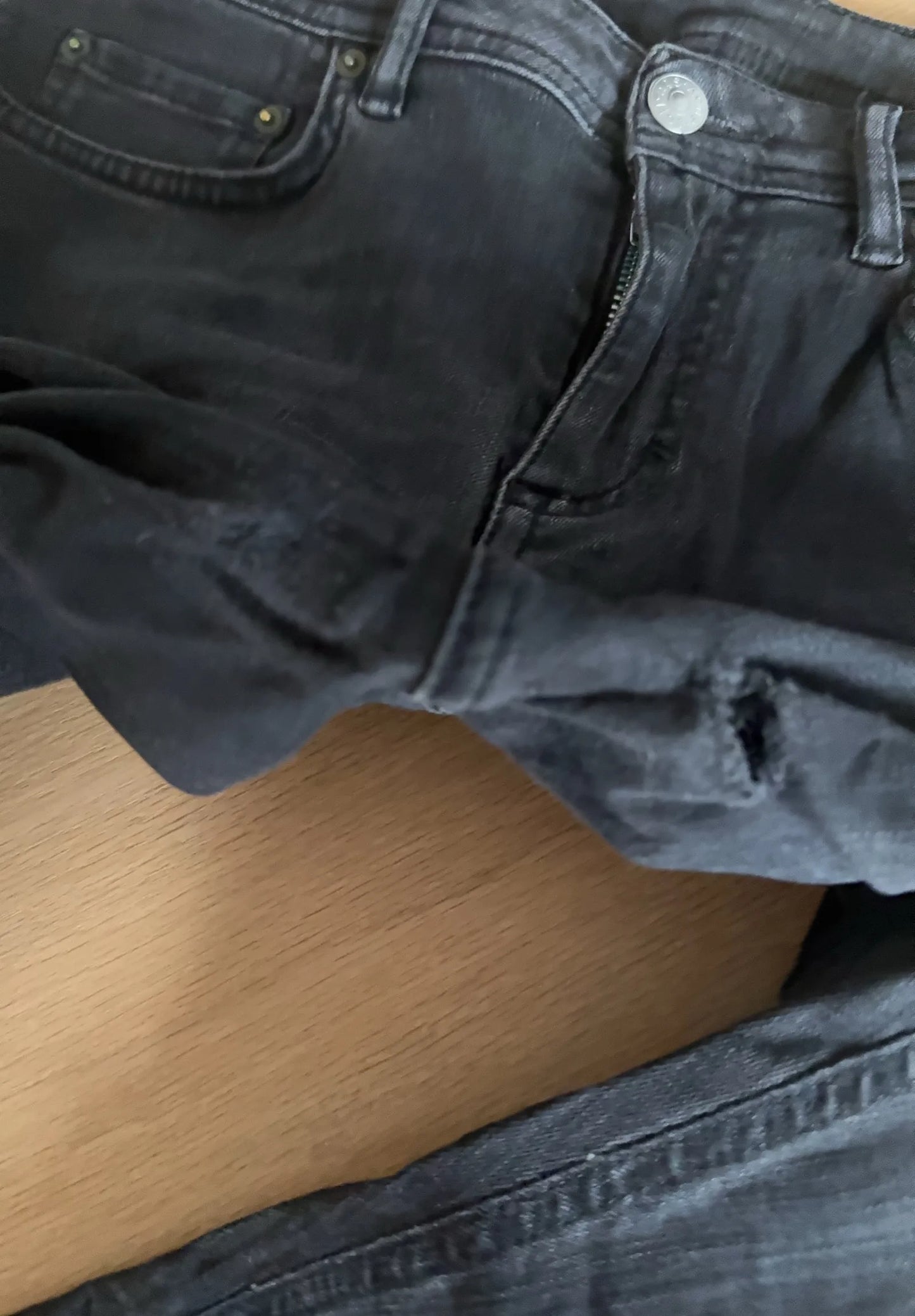 Acne Studios Climb Used Blk Jeans