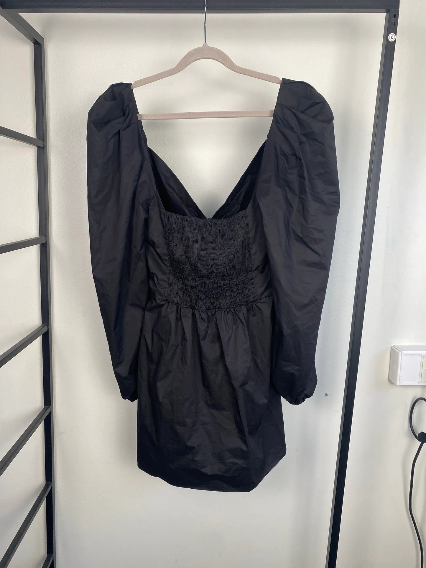 Johanna Ortiz Black Tropcal Mantra Midi Dress