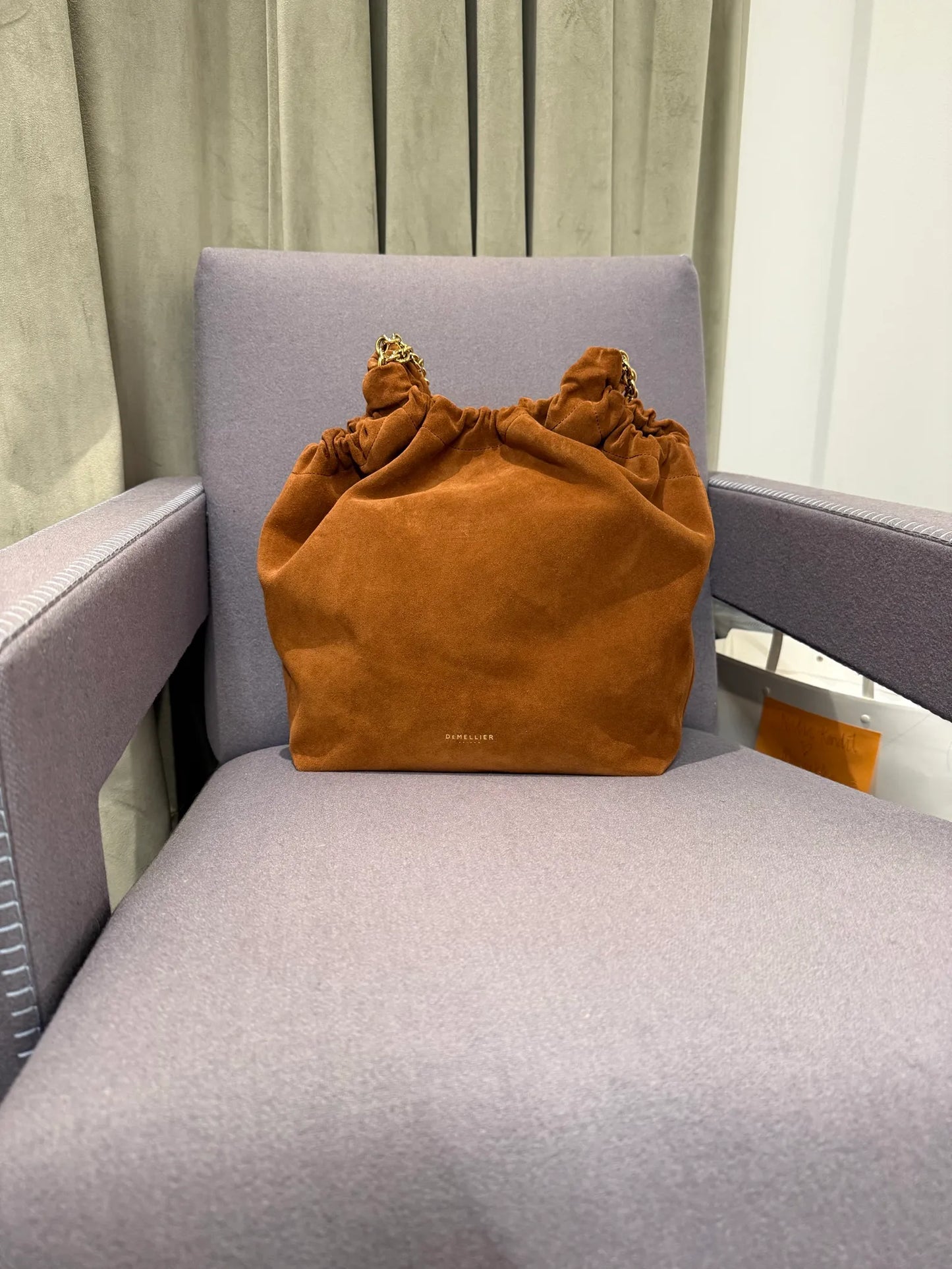 Demellier Miami Suede-handväska NWT