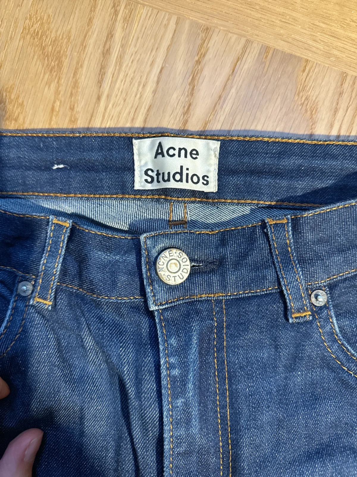 Acne Studios Pin Raw Jeans