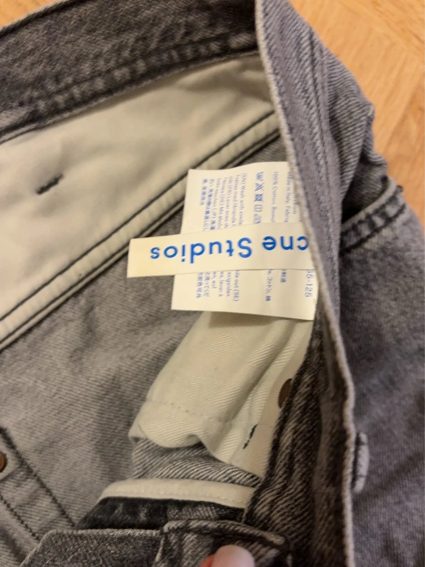 Acne Studios Log Mid Grey-jeans