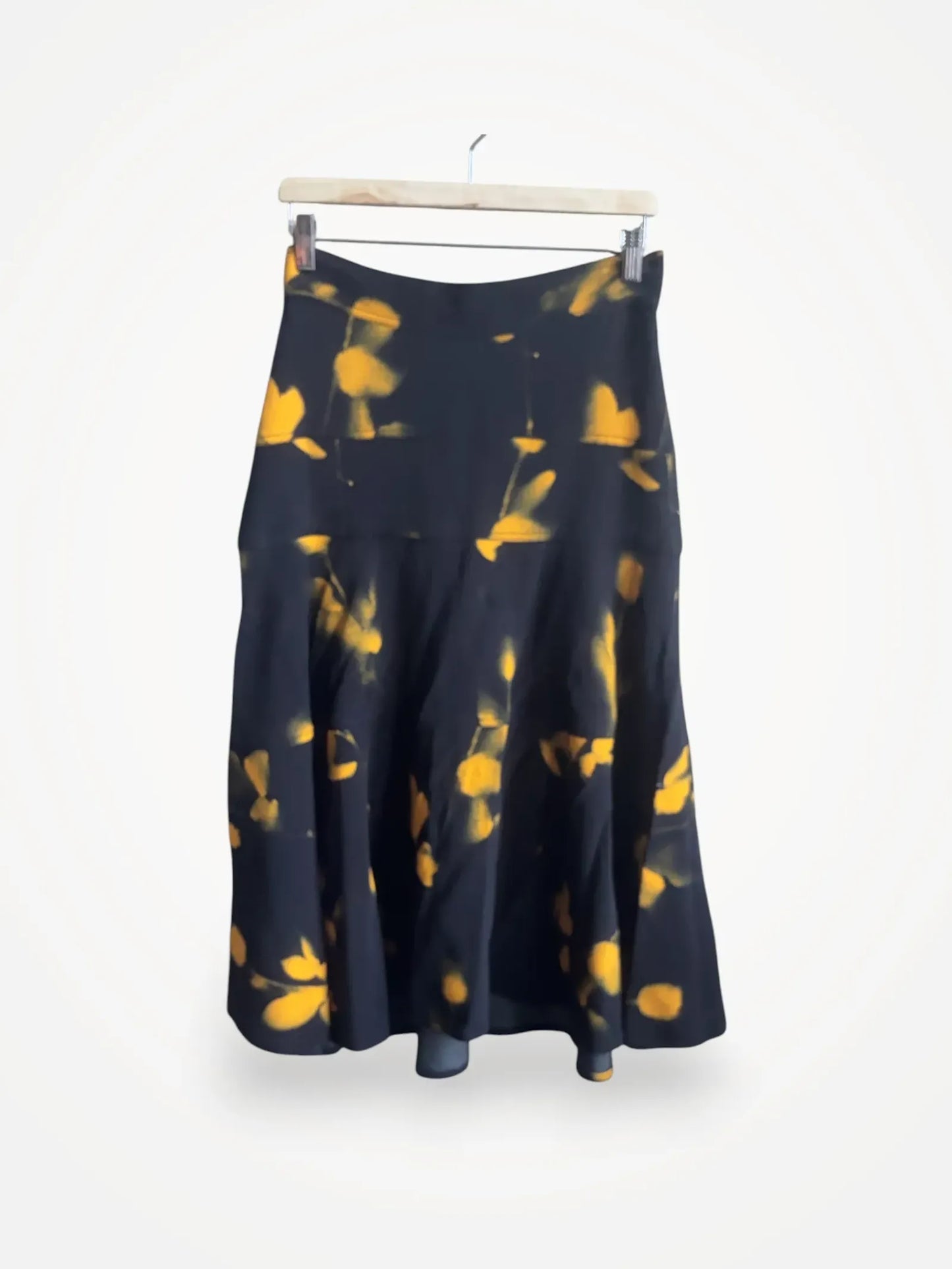 Proenza Schouler Abstract Print Cady Swing Skirt