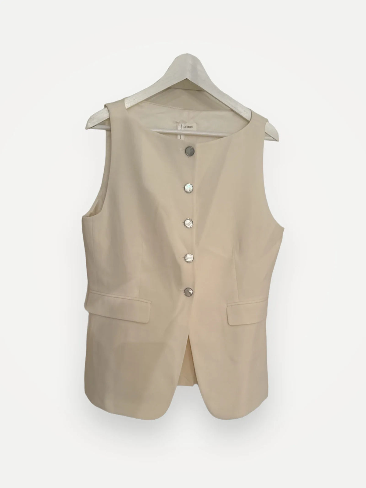 Lilysilk Lily White Suit Vest