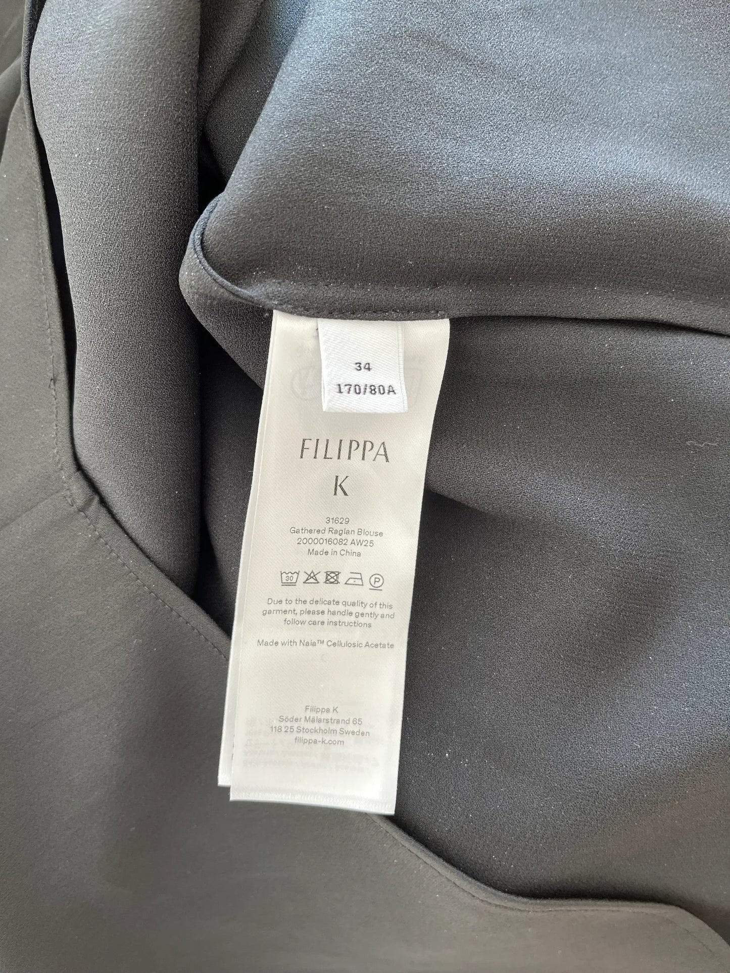 Filippa K Gathered Raglan-blus