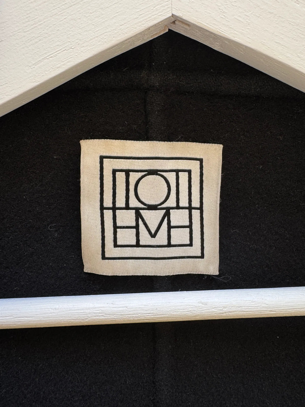 Toteme Signature Wool Cashmere Black Coat