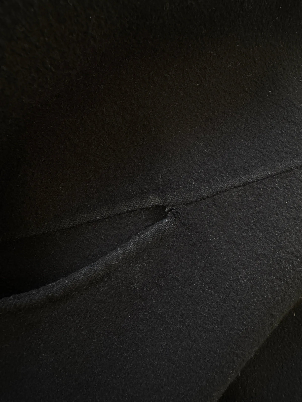 Toteme Signature Wool Cashmere Black Coat