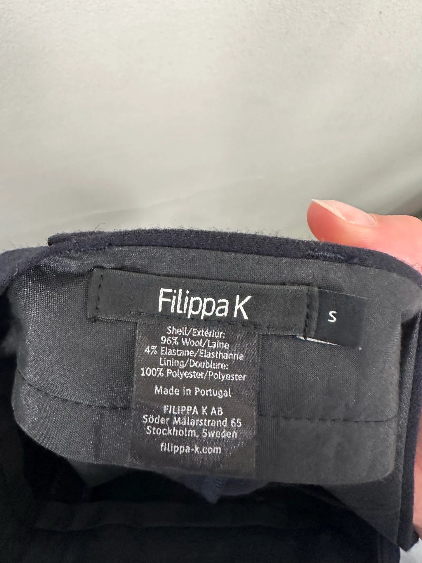 Filippa K Zoe Flannel Slacks-ullkostymbyxor NWT