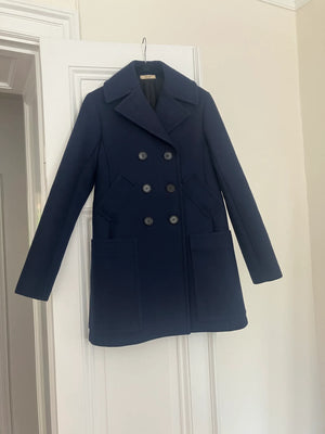 Céline Clasdic Double Breasted Peacoat Coat