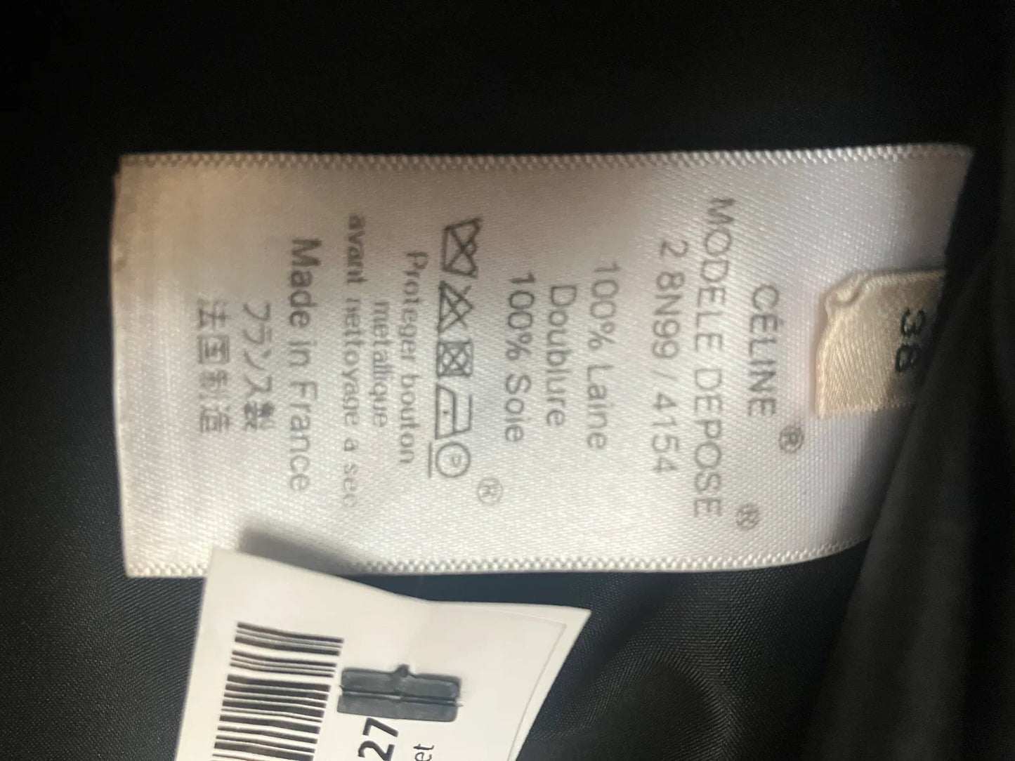 Céline Clasdic Double Breasted Peacoat Coat