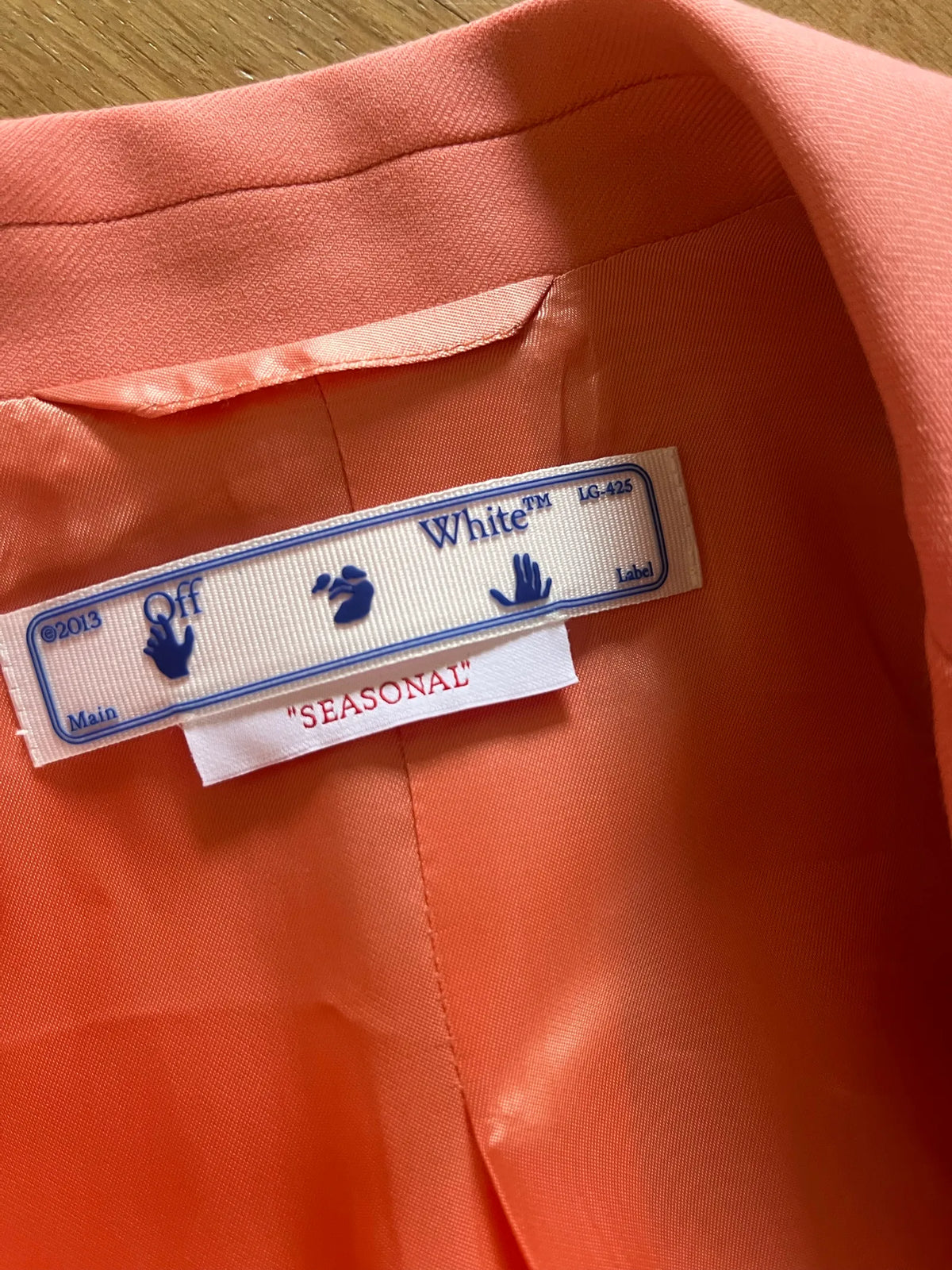 Off-White Seasonal Tomboy Coral Blazer