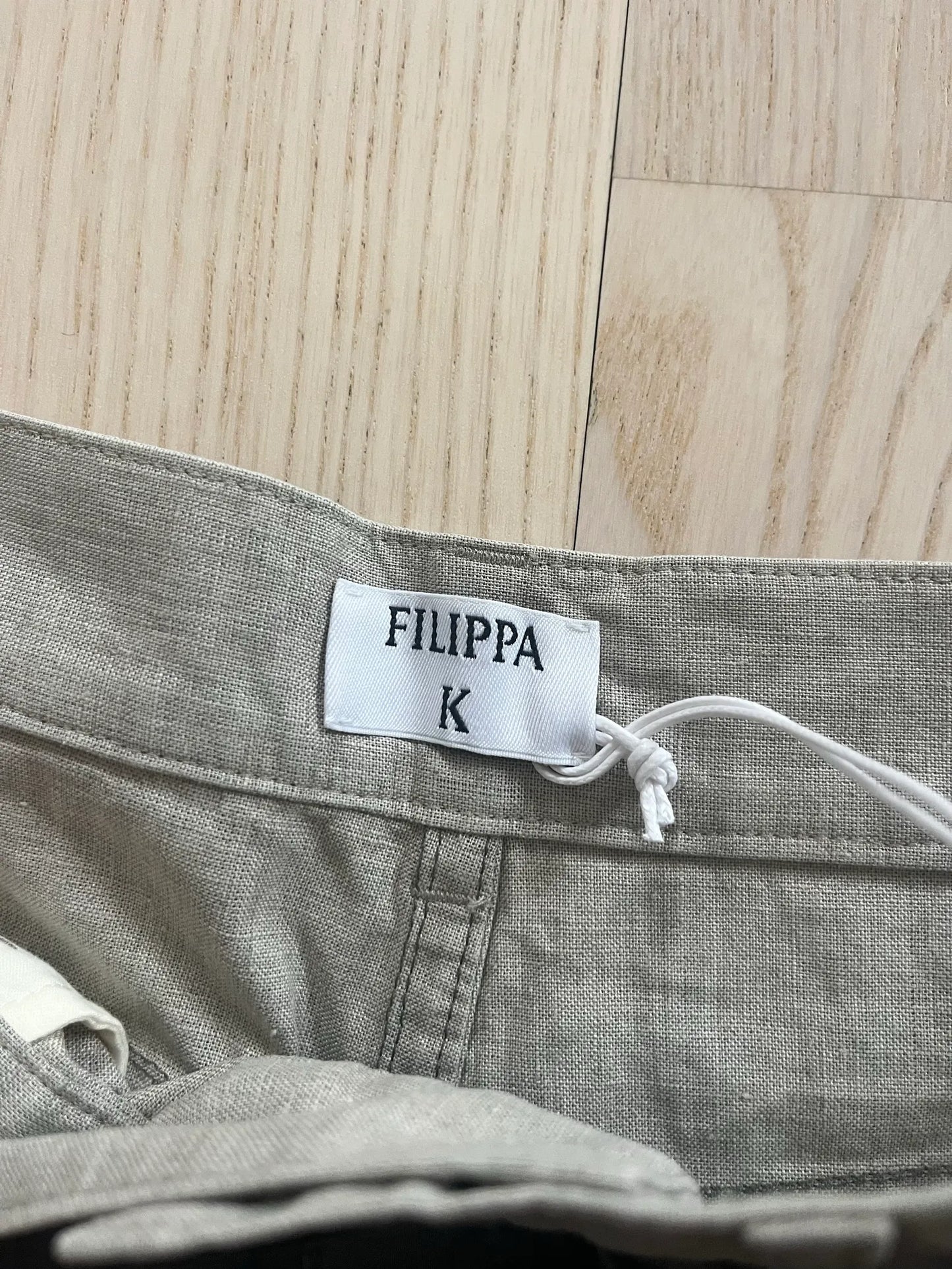 Filippa K Straight Metallic-linnebyxor NWT