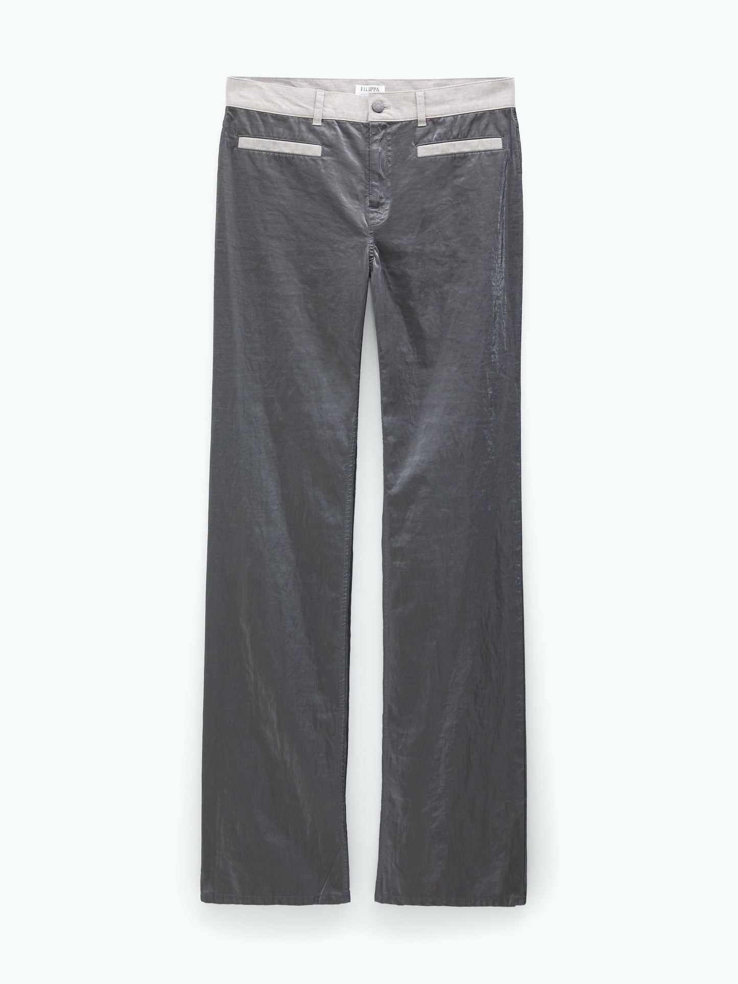Filippa K Straight Metallic-linnebyxor NWT
