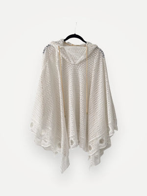 Chloé 15eht78-1se102-poncho NWOT
