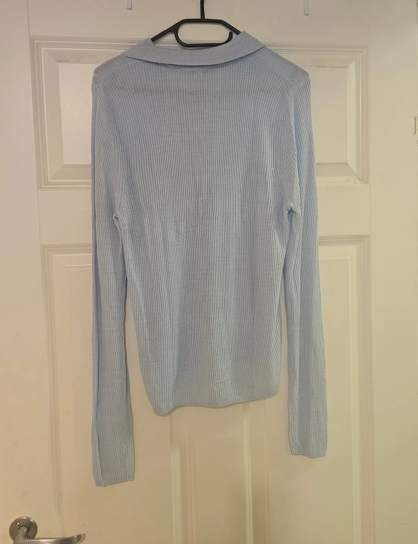 Second Female Cherr Knit Collar, Ice Water-kofta NWT