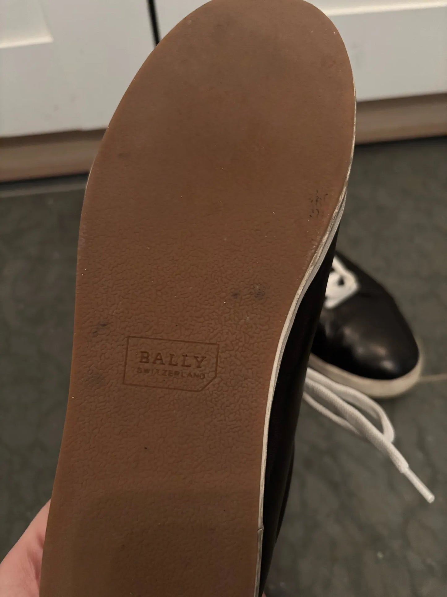 Bally-skinnsneakers