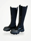 Ganni High Chelsea In Black Naplack-boots