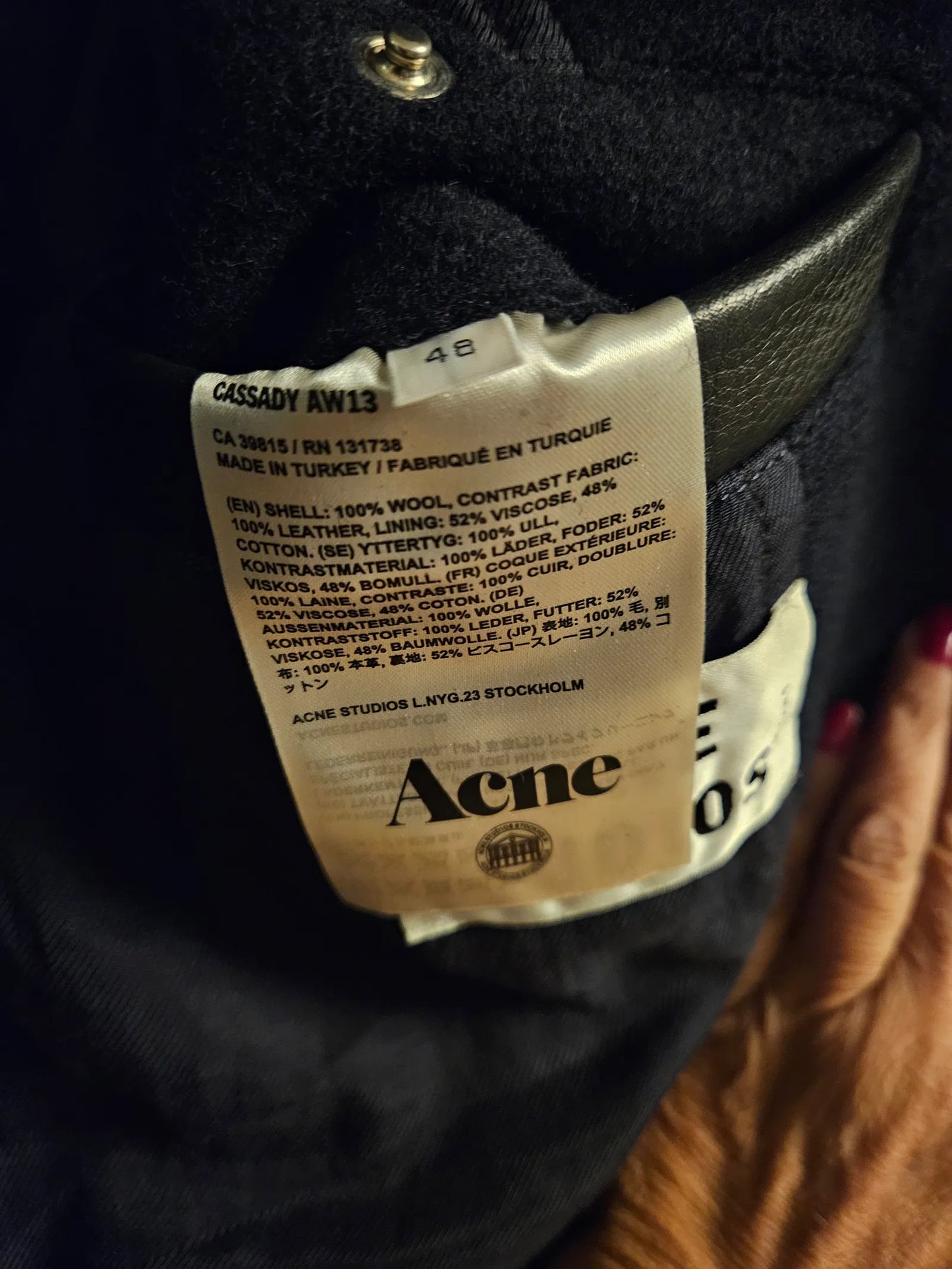 Acne Studios-ullskinnjacka