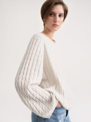 Toteme Cashmere Cable Knit Sweater