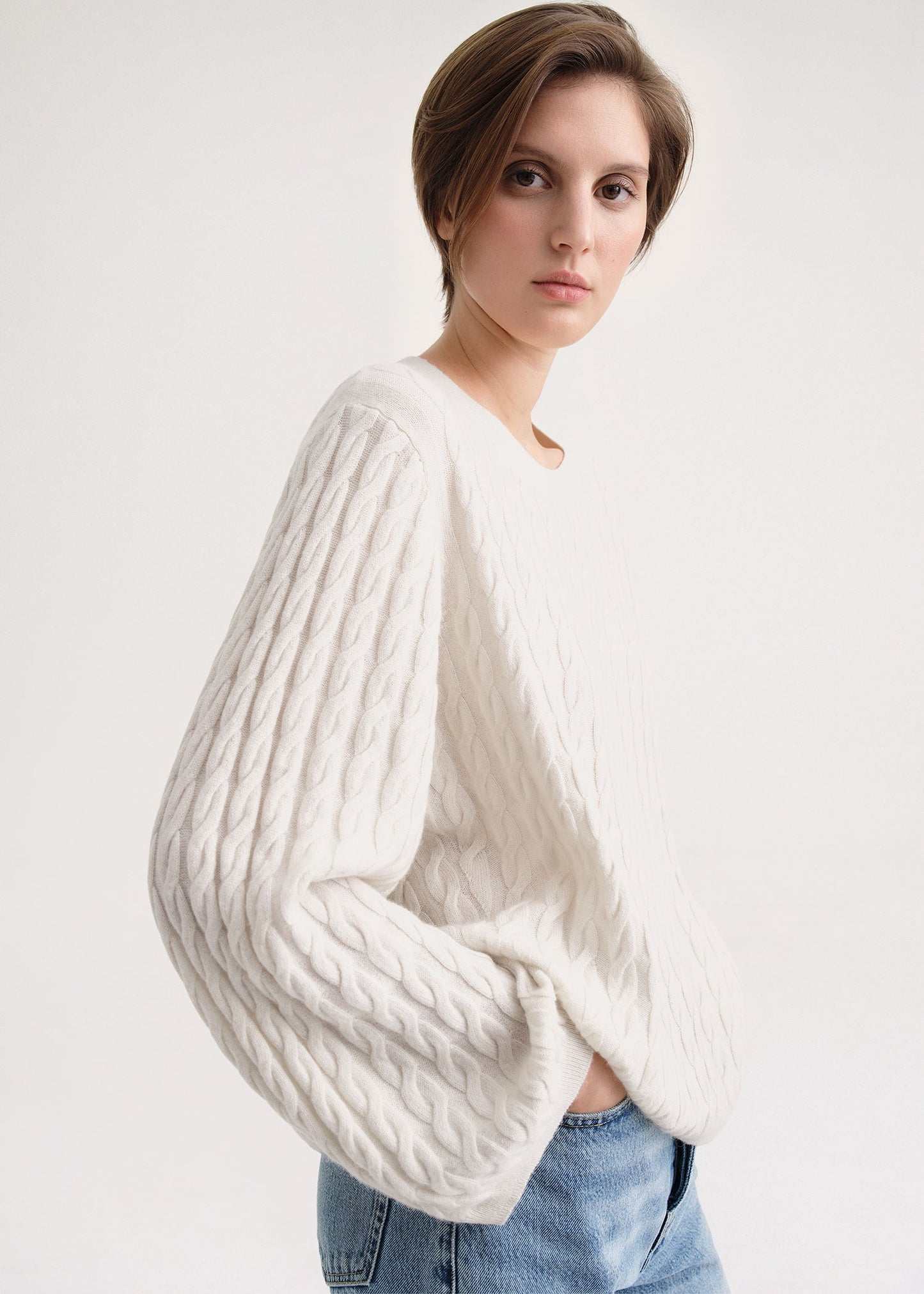 Toteme Cashmere Cable Knit Sweater