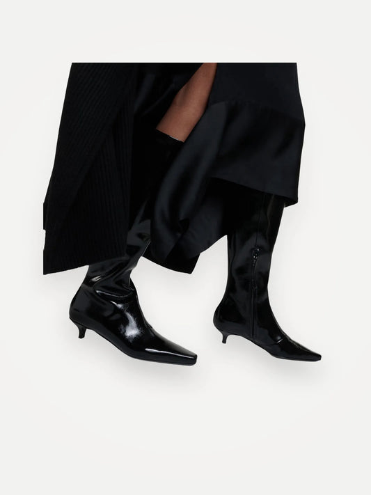 Toteme The Slim Leather Knee-high--skinnboots