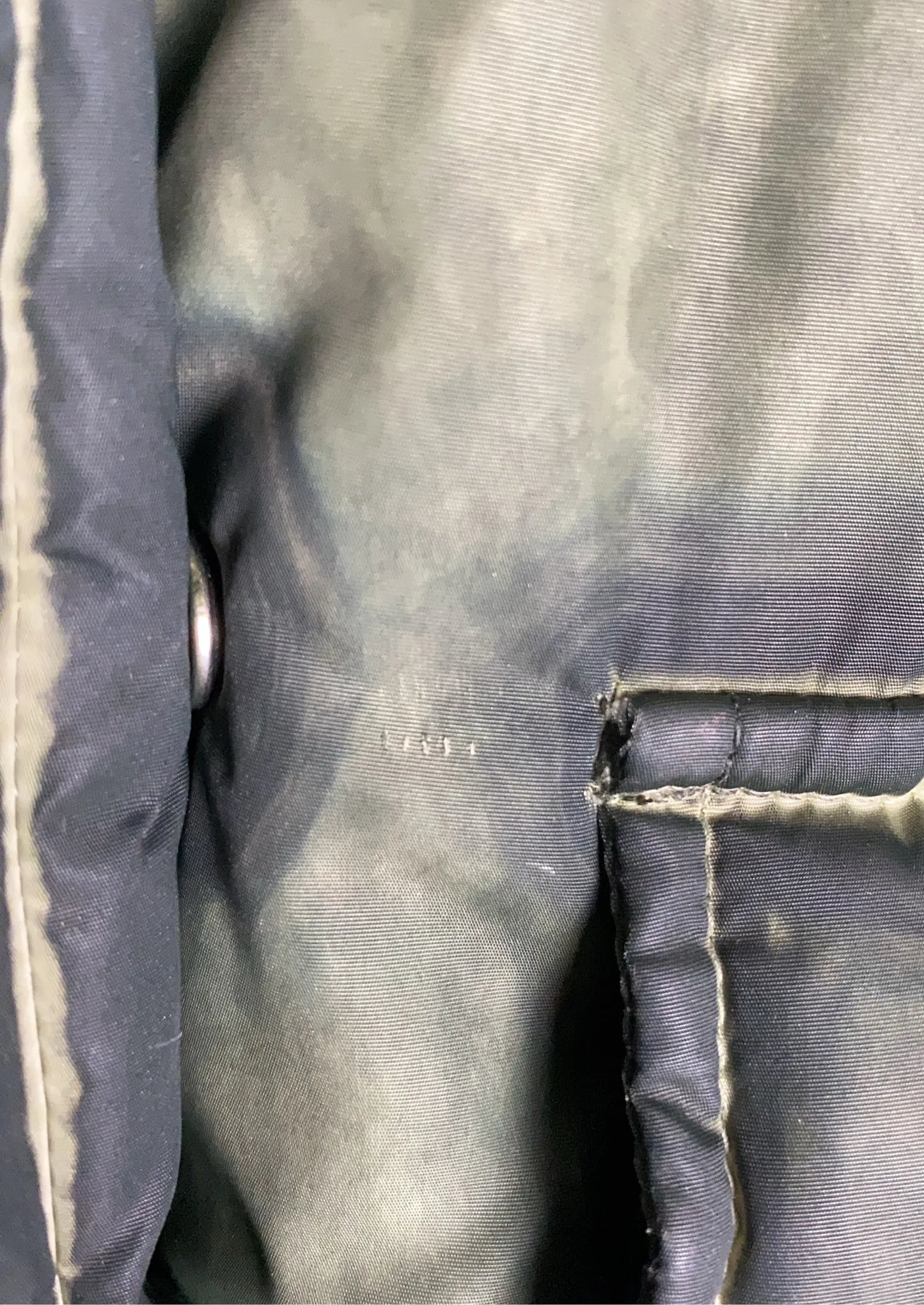 The Attico Military Green Short Coat Puffer jacket