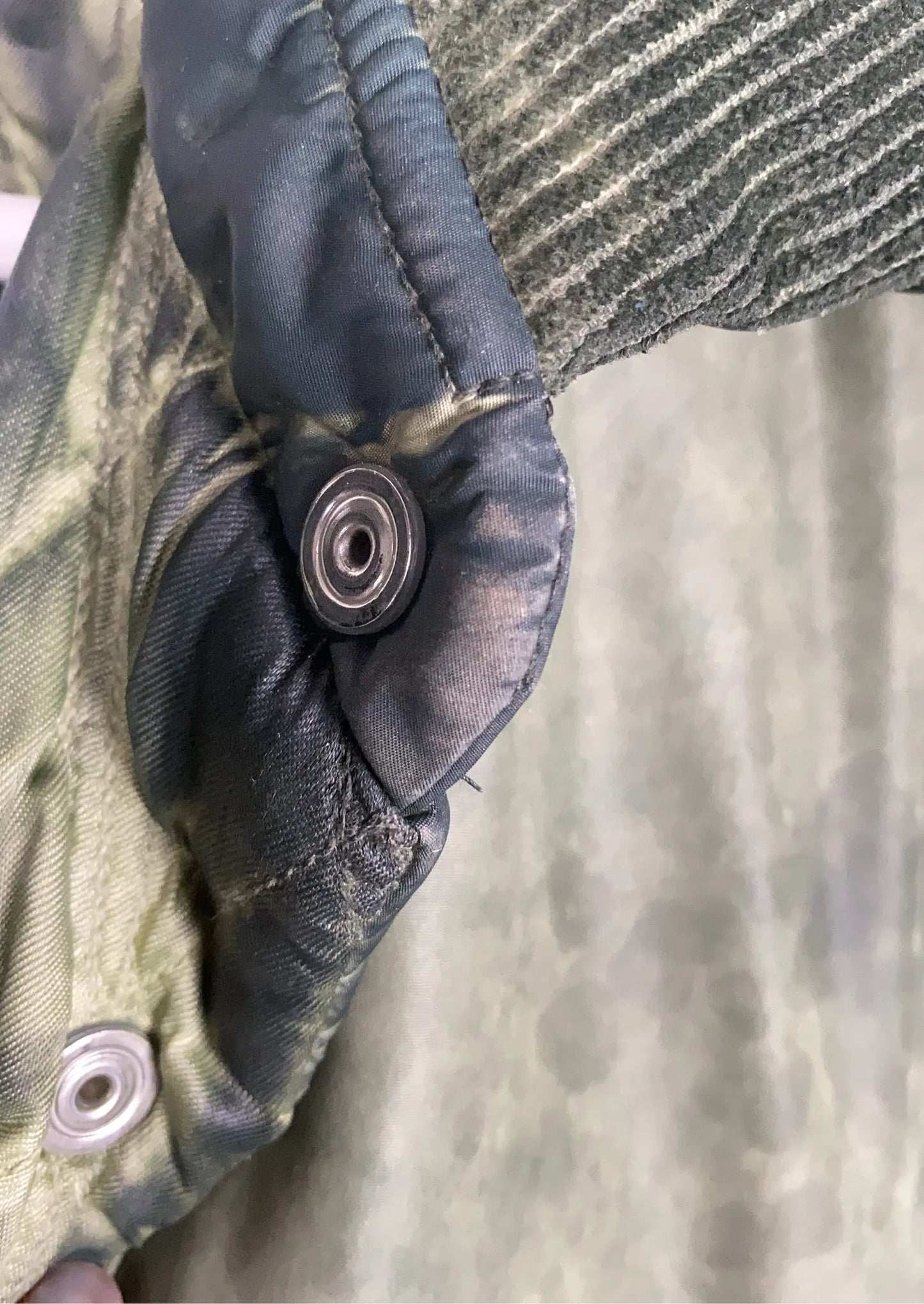 The Attico Military Green Short Coat Puffer jacket