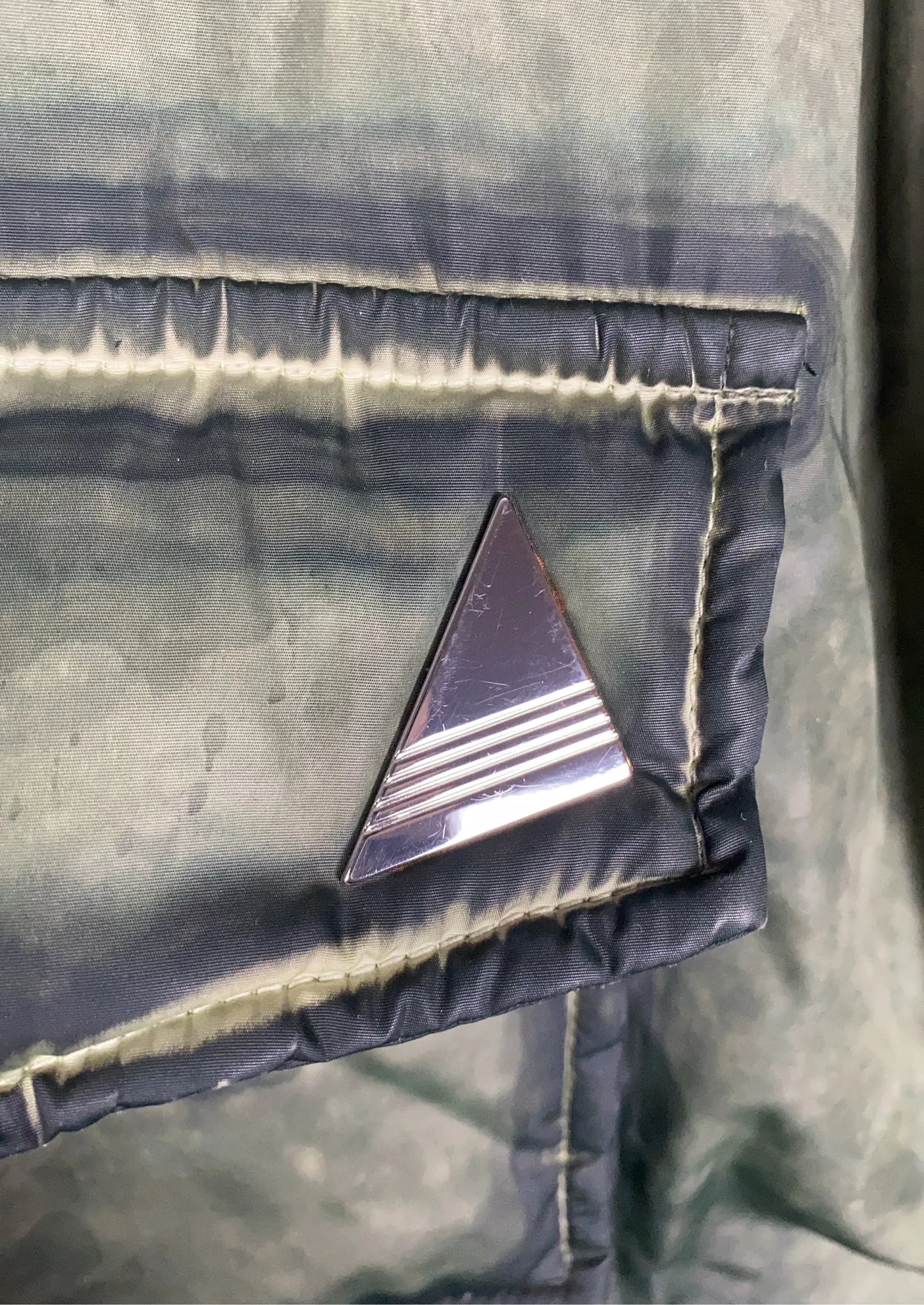 The Attico Military Green Short Coat Puffer jacket