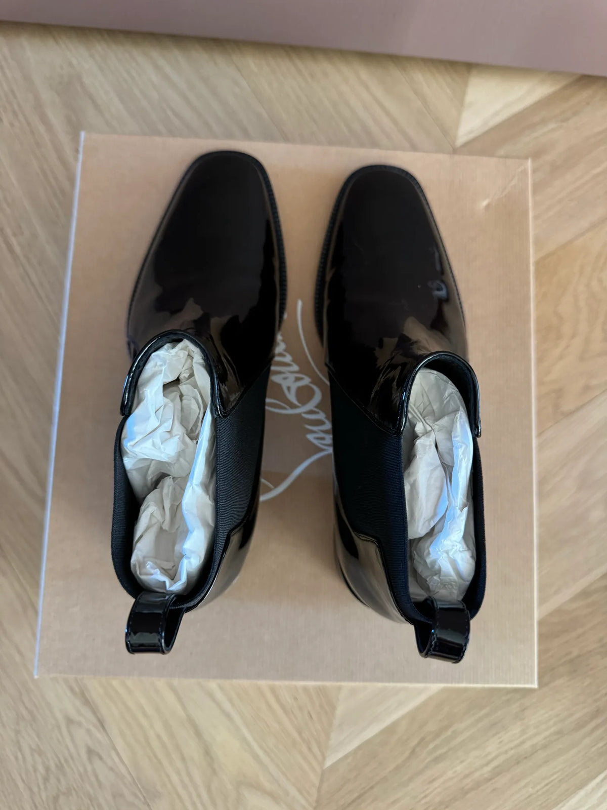 Christian Louboutin Marmada Flat Patent Boots