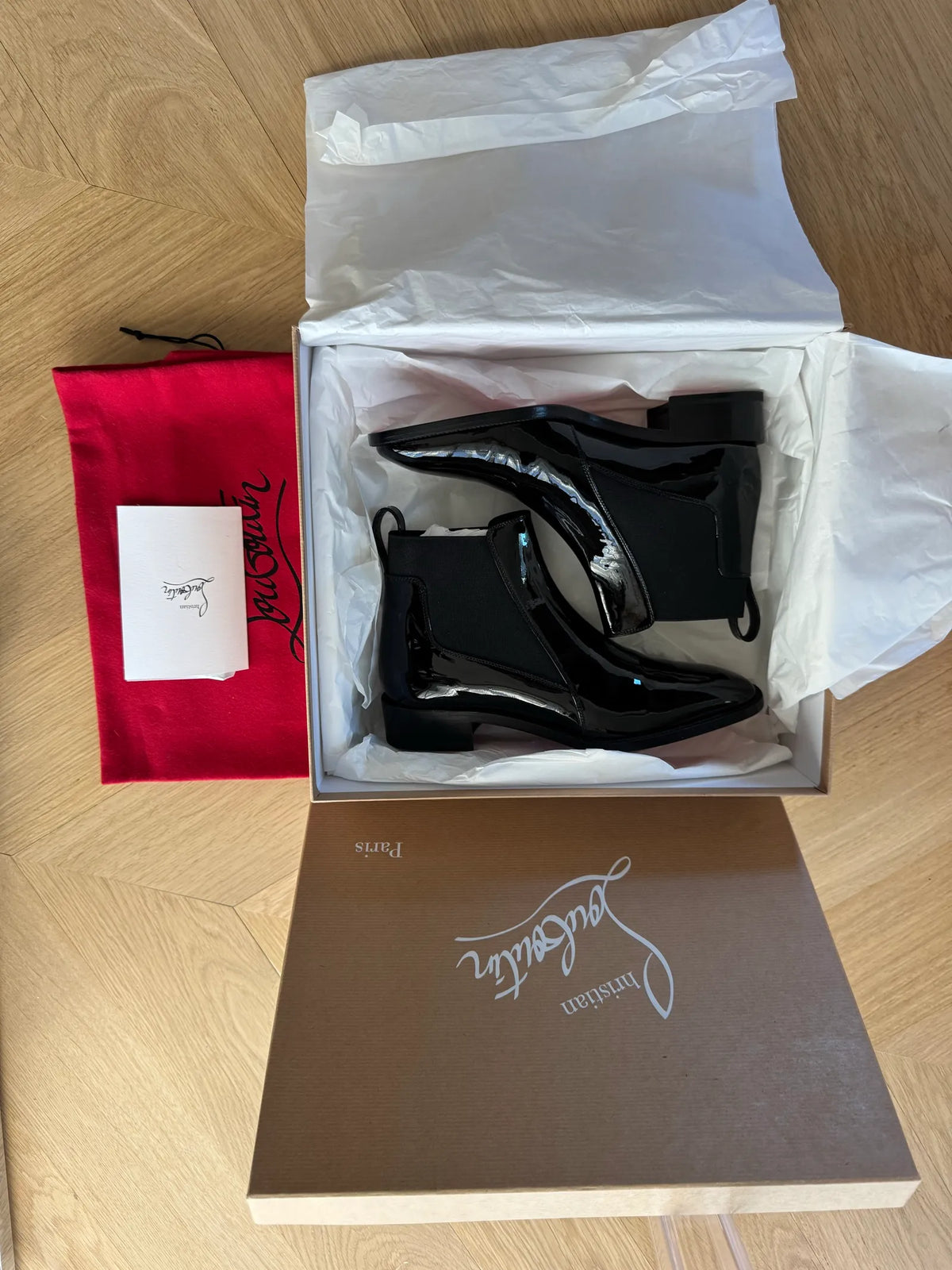 Christian Louboutin Marmada Flat Patent Boots
