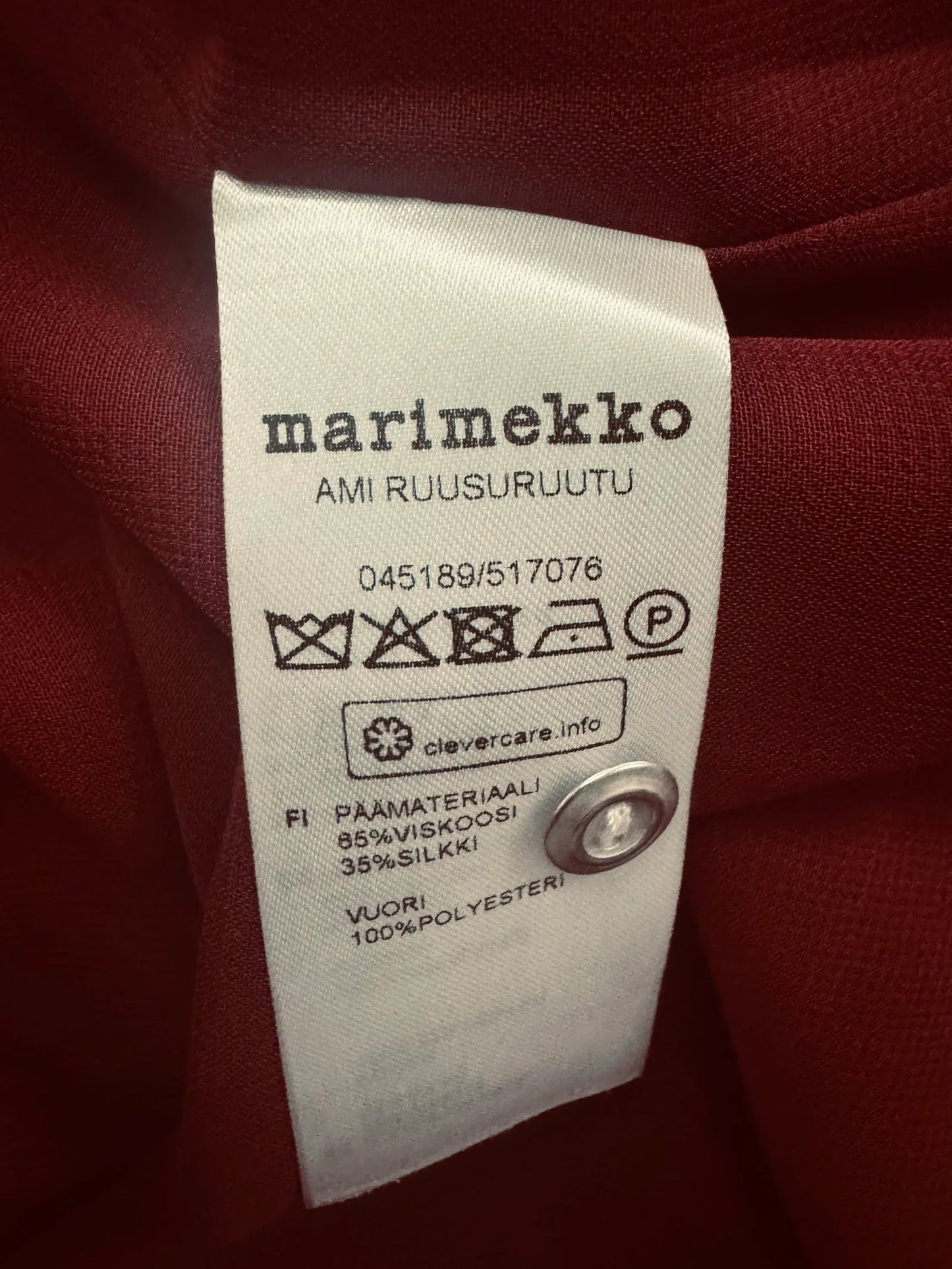 Marimekko-sidenklänning NWOT
