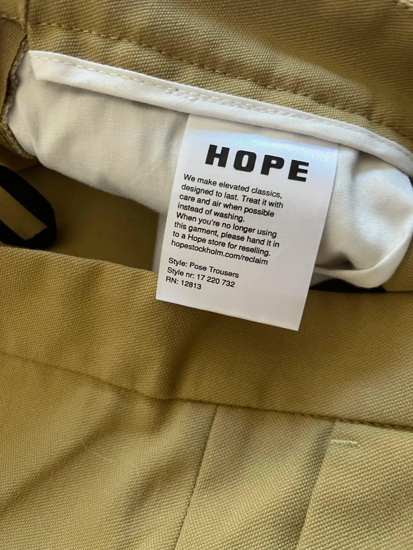 Hope-kostymbyxor NWOT
