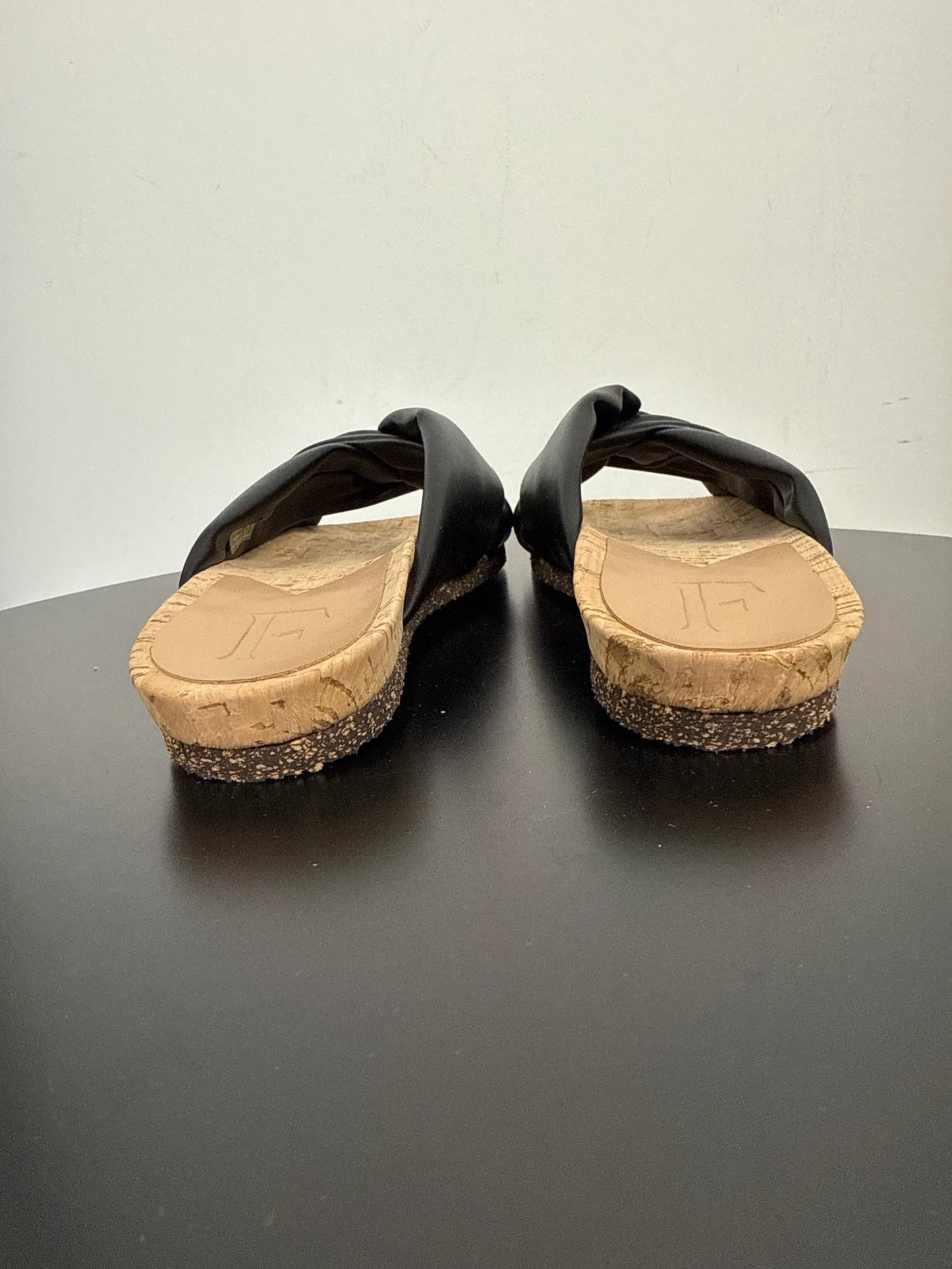 Flattered Lou Black Vegan Sandals