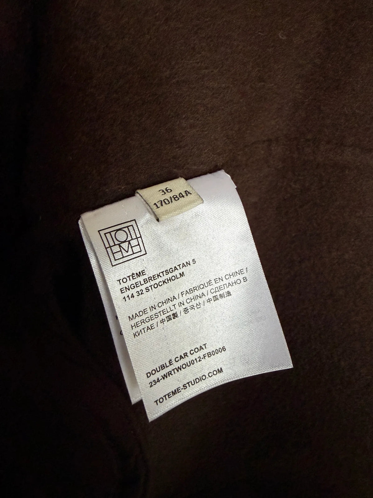 Toteme Doublé Car Coat
