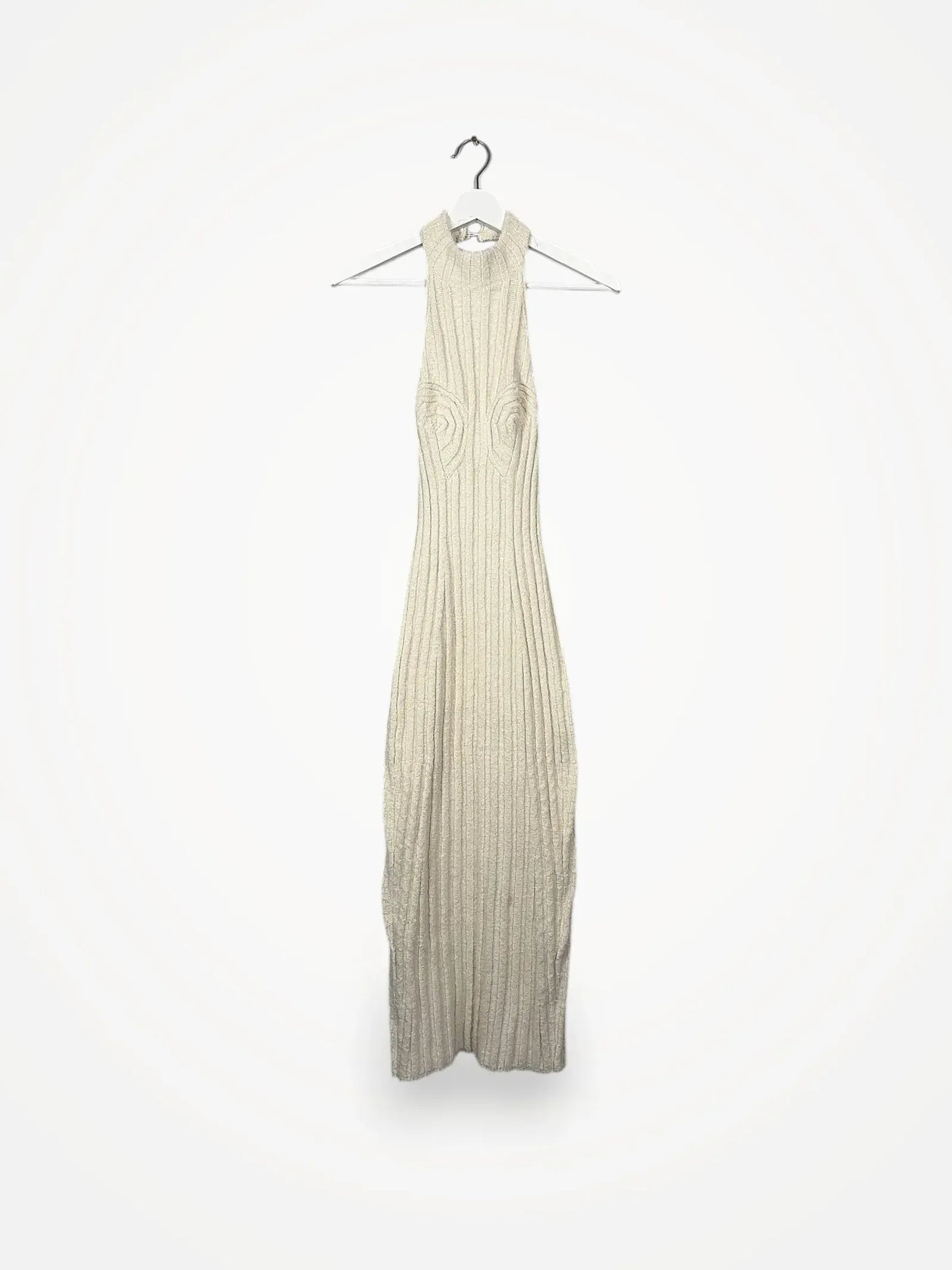 Adoore Cervinia Haltemeck White Dress