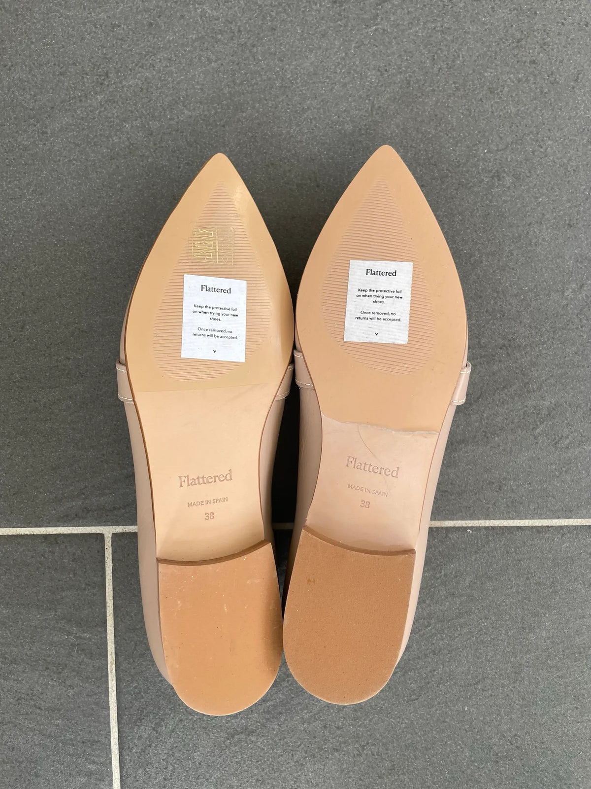 Flattered-skinnballerinaskor NWT