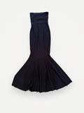 Norma Kamali Strapless Fishtail Gown Dress
