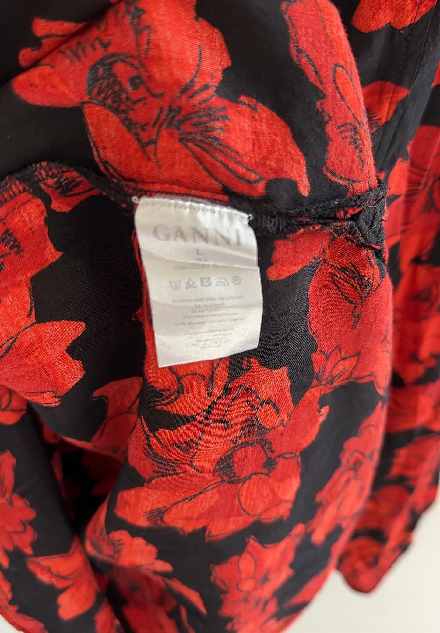 Ganni 1524 Coney Island Crepe-blus