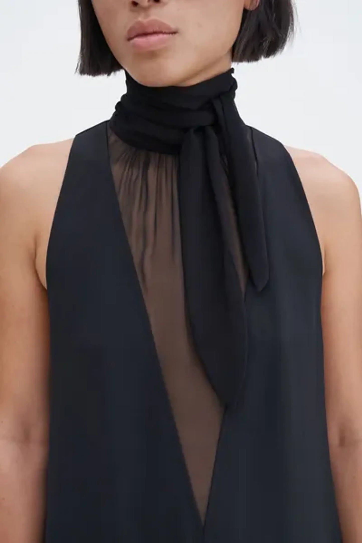 Filippa K Contrast V-klänning NWT