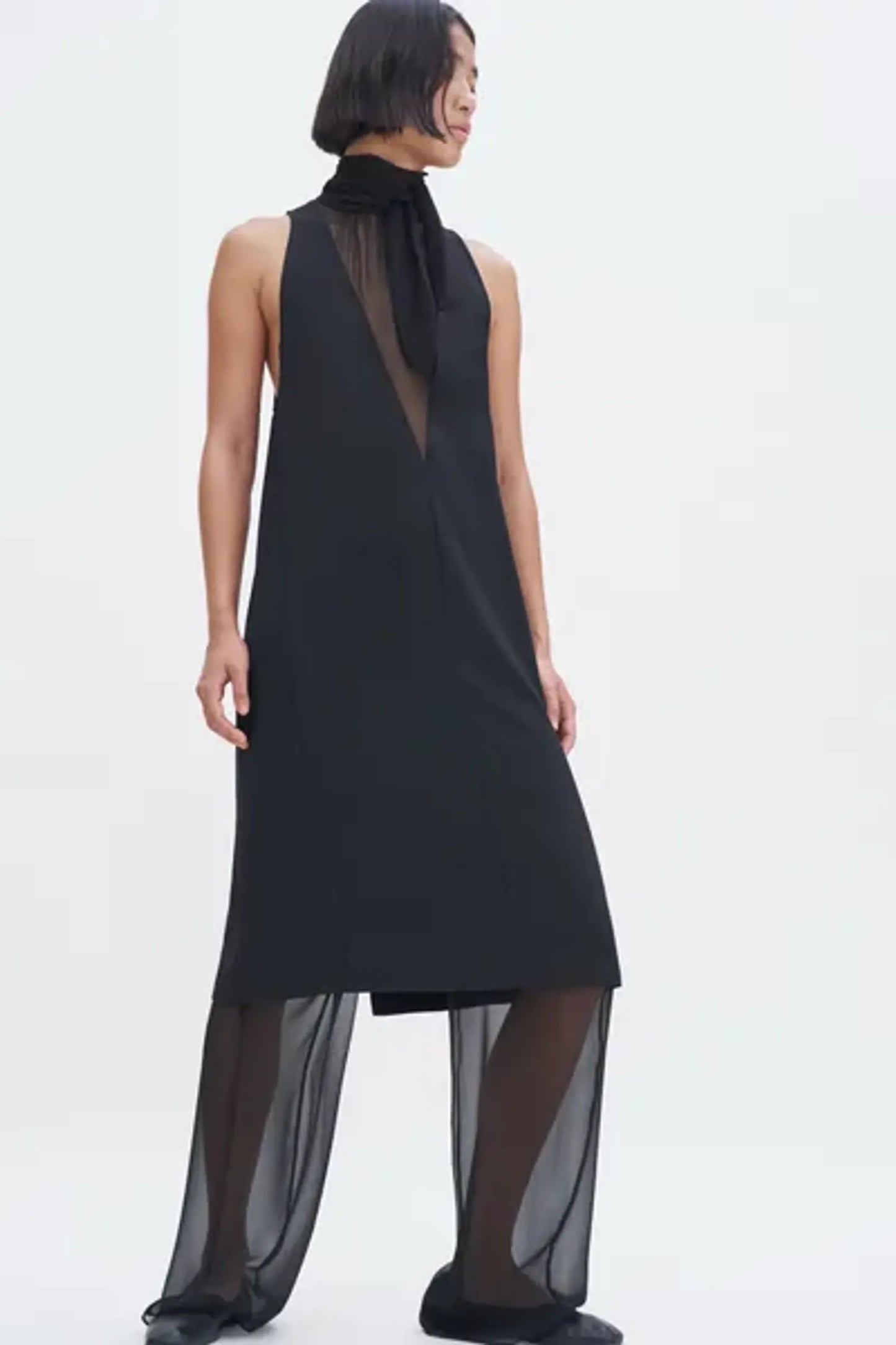Filippa K Contrast V-klänning NWT