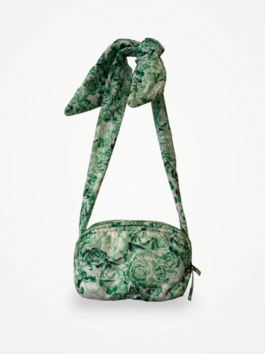 Ganni Floral Bow-axelremsväska