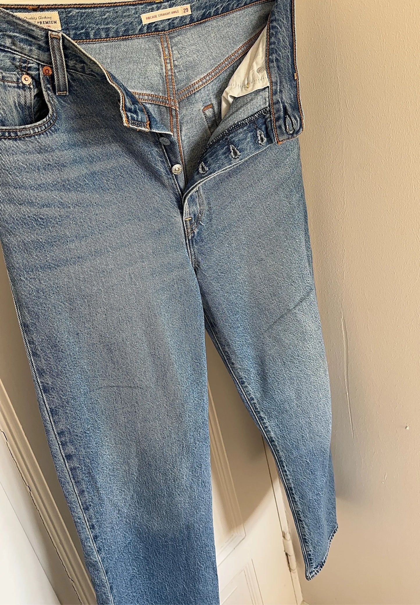 Levi's Ribcage Straight Ankle-jeans