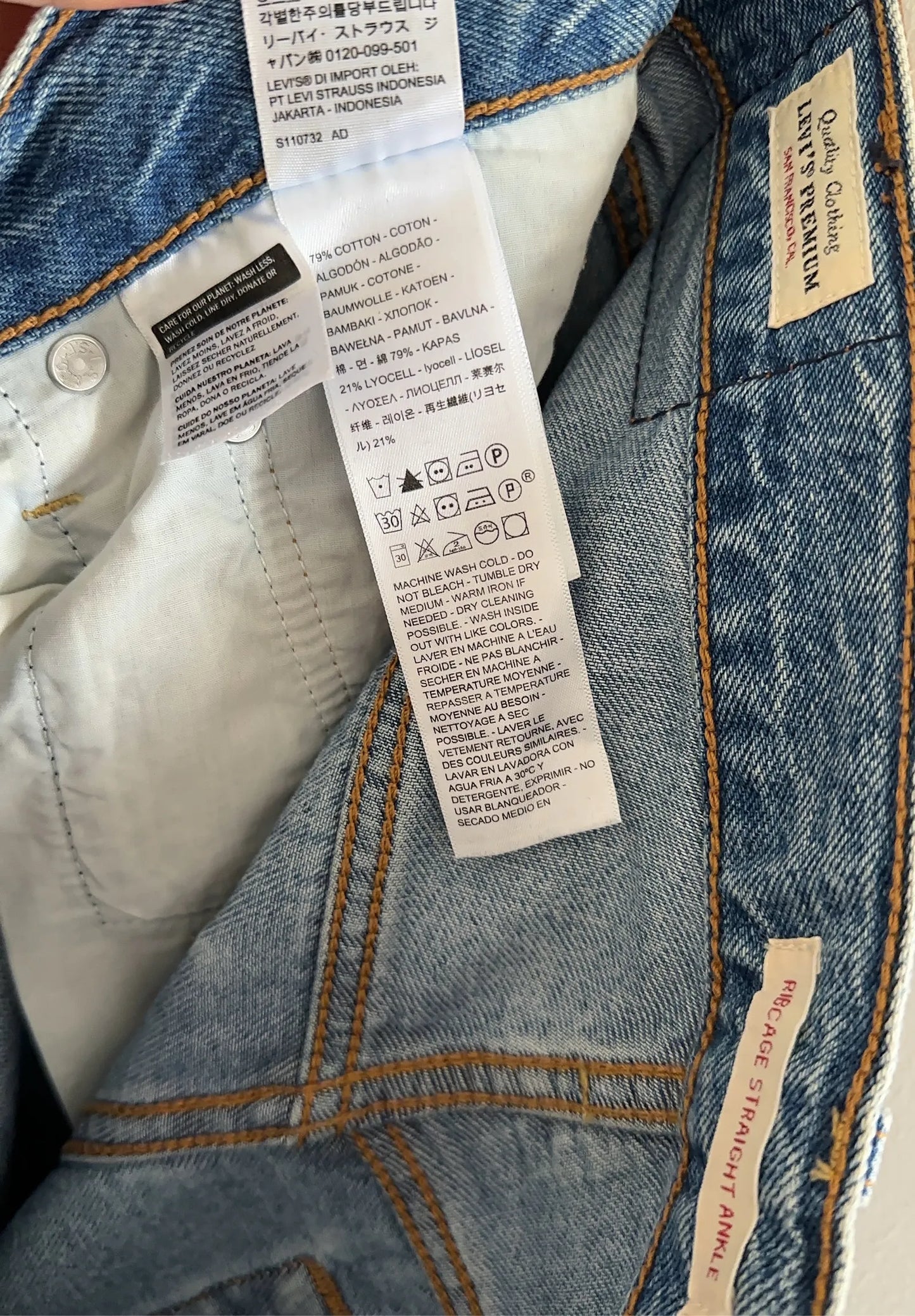 Levi's Ribcage Straight Ankle-jeans