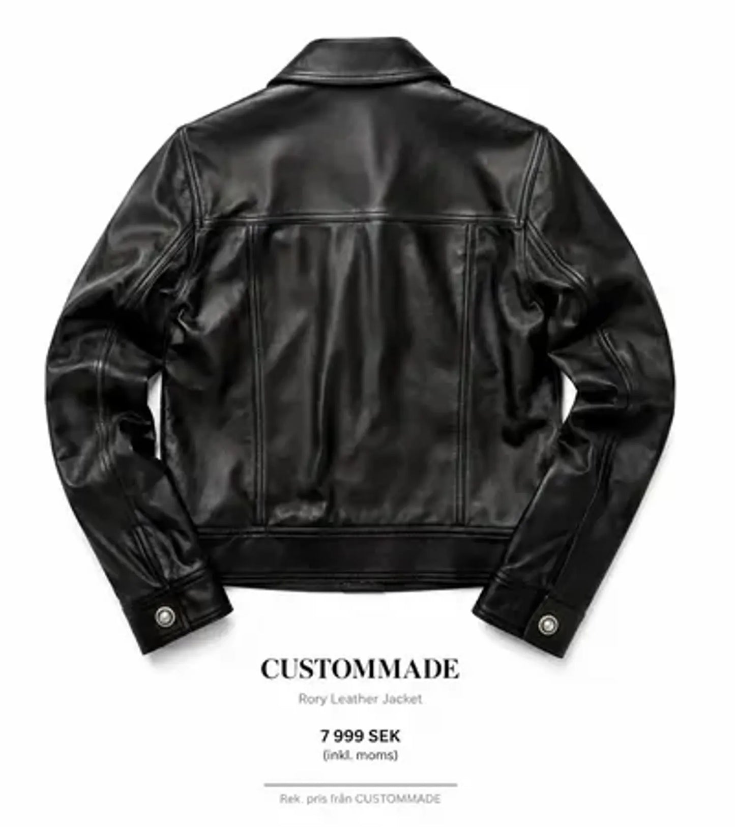 Custommade-skinnjacka NWOT