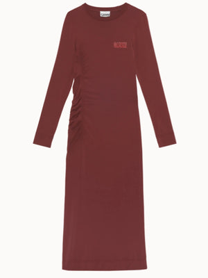 Ganni Crinkle Maxi-klänning