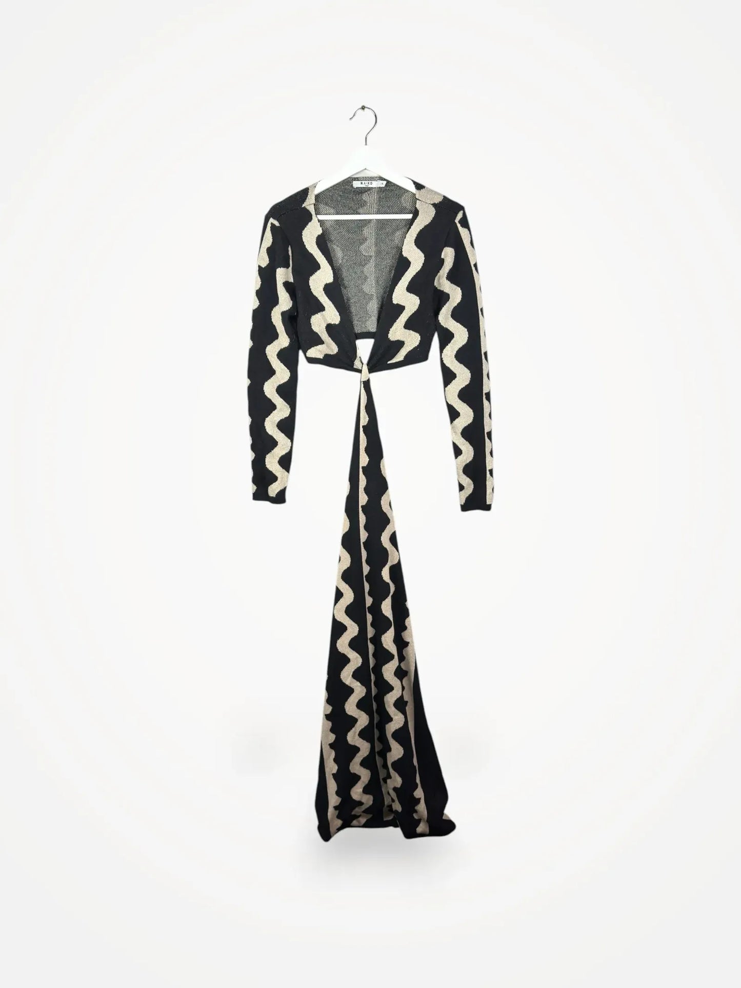 NA-KD Cut Out Knitted Maxi Dress