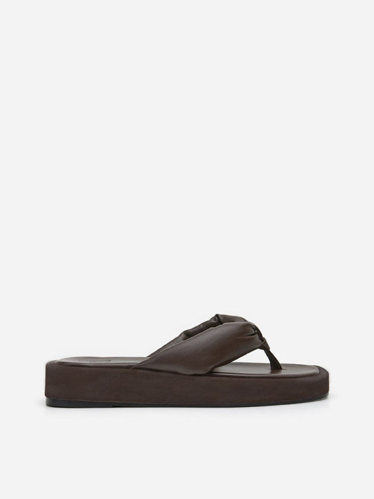 Flattered Blair Brown Leather/suede-skinnsandaler