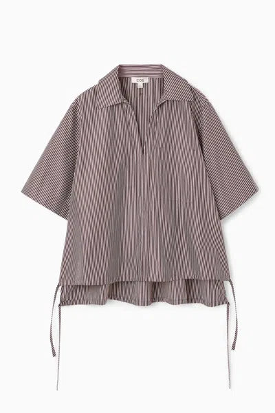 Cos Open-collar Drawstring-skjorta NWT