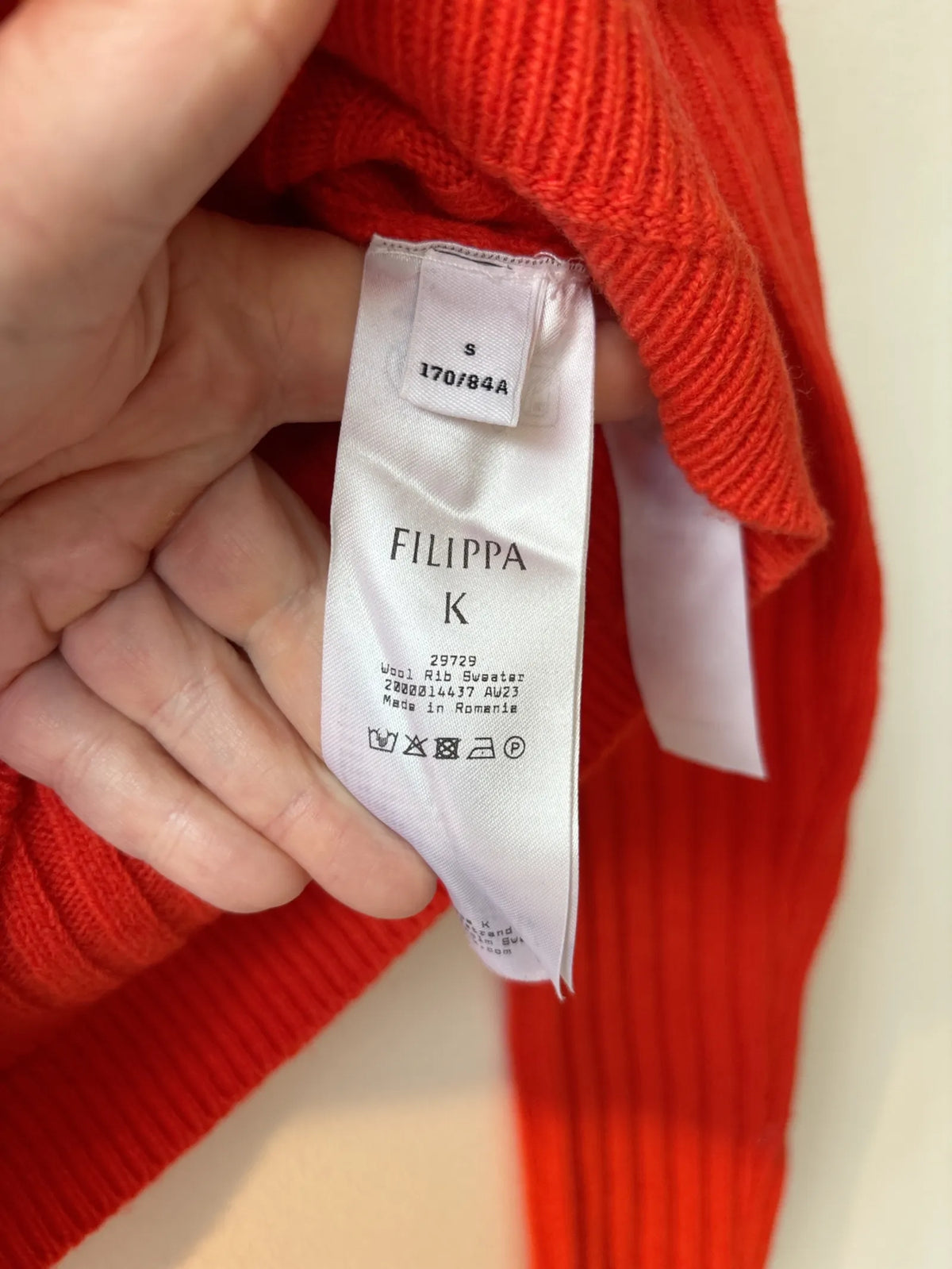 Filippa K Wool Rib-ulltröja